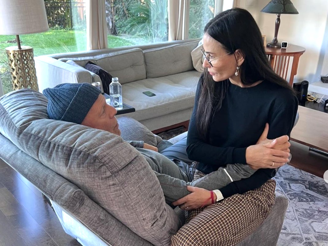 Bruce Willis y Demi Moore en 2018