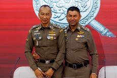 Suspenden a jefe y subjefe de policía nacional de Tailandia