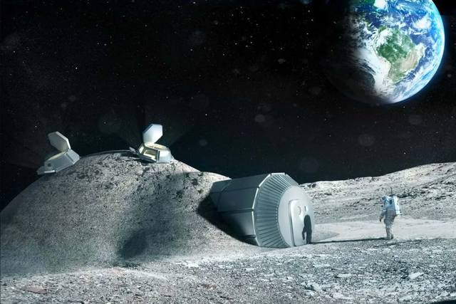<p>El diseño para una base lunar que permitiría a los humanos establecer una presencia permanente en la Luna</p>