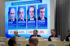Tras unas elecciones predeterminadas, Putin afirma que el resultado refleja el apoyo a sus medidas
