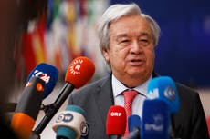 Secretario general de ONU pide a UE evitar “dobles estándares” sobre Gaza y Ucrania