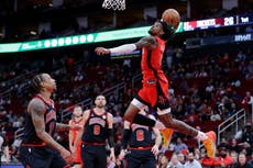Rockets consiguen su séptima victoria seguida al superar 127-117 a los Bulls