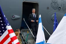 Blinken llega a Israel mientras la ONU se alista para votar una resolución de alto el fuego