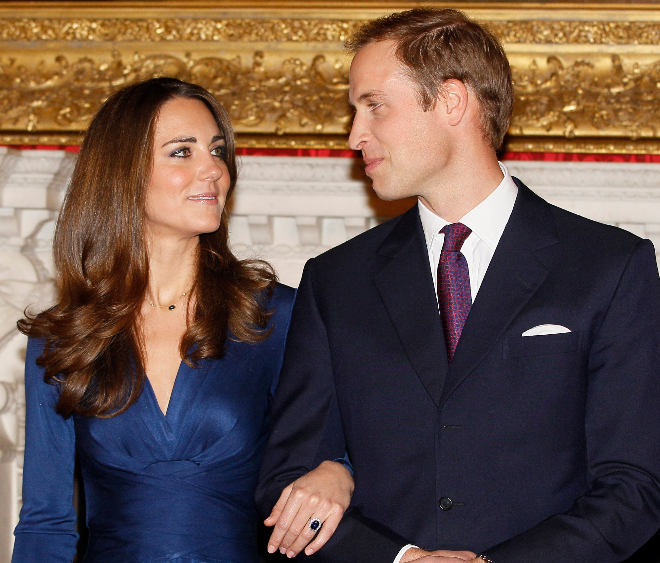 Kate y William tras anunciar su compromiso