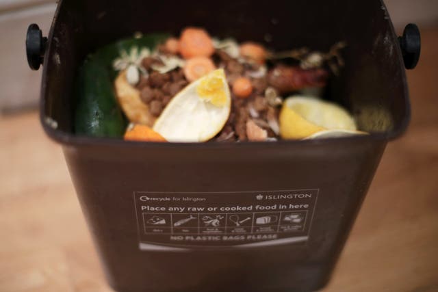 <p>Weekly collections of food waste are being rolled out for most households across England by March 2026 (Yui Mok/PA)</p>
