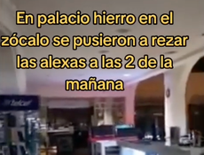 Captan dispositivos “Alexa” rezando en una tienda departamental en México