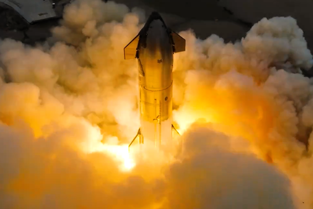 <p>SpaceX realizó una prueba estática de lanzamiento de una nave espacial Starship en sus instalaciones de Starbase en Boca Chica, Texas, el 25 de marzo de 2024</p>