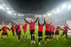 Bayer Leverkusen al borde de un histórico doblete al alcanzar final de la Copa de Alemania