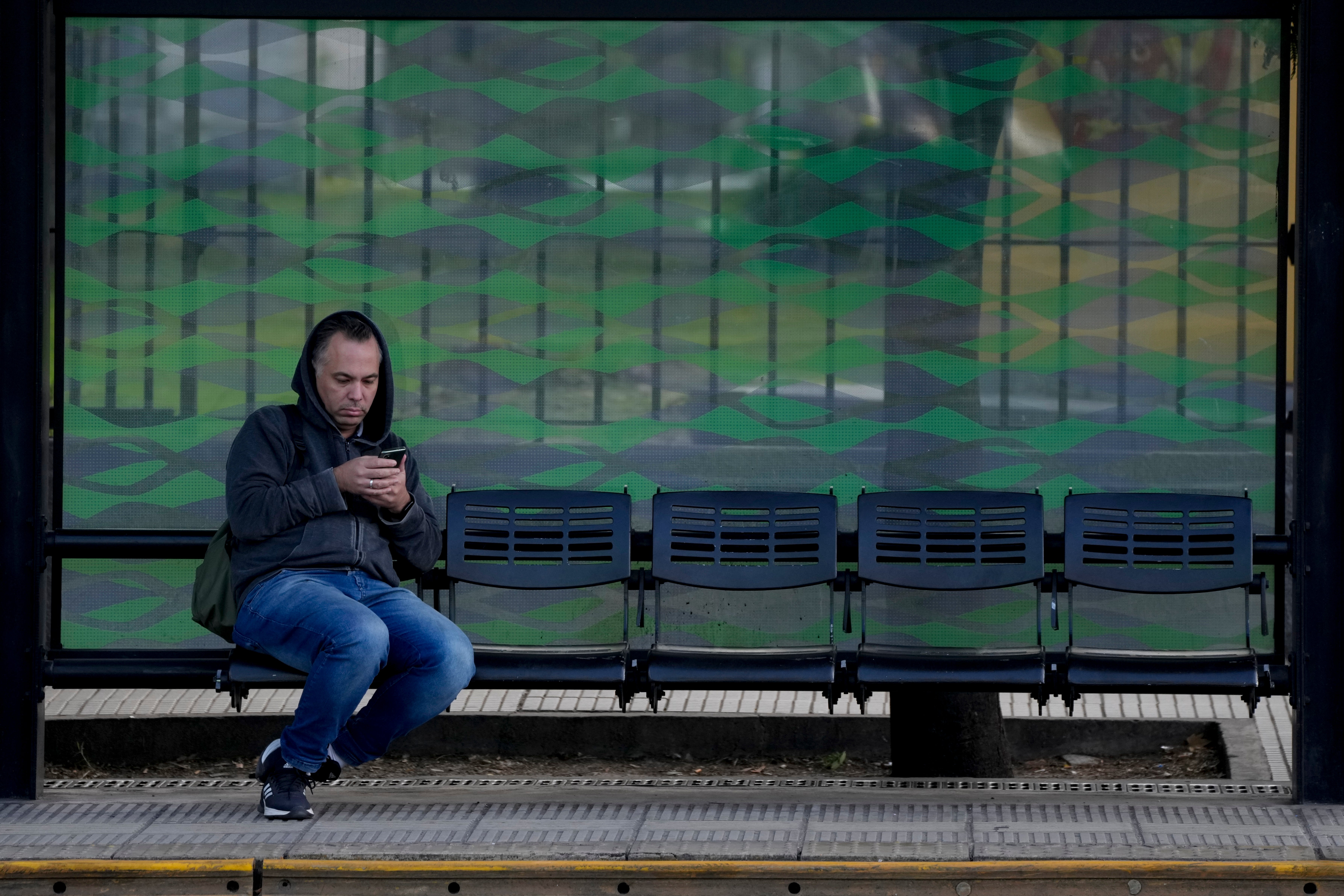 ARGENTINA-AUTOBUSES HUELGA