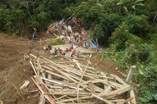 Al menos 18 muertos por deslaves en la isla indonesia de Célebes