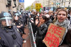 Policía de NY arresta a manifestantes propalestinos en la Universidad de Columbia