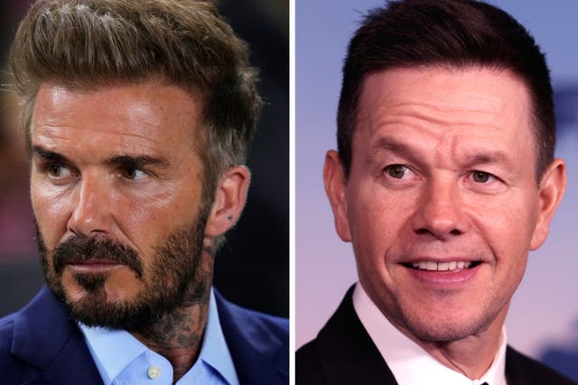 <p>Beckham y Wahlberg mantienen una batalla legal </p>