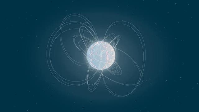 <p>Representación artística de un magnetar</p>