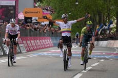Ecuatoriano Narváez supera al favorito Pogačar en la primera etapa del Giro de Italia en Turín