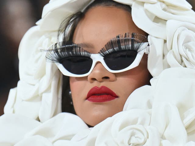 <p>Barbadian singer Rihanna arrives for the 2023 Met Gala at the Metropolitan Museum of Art on 1 May 2023, in New York. </p>