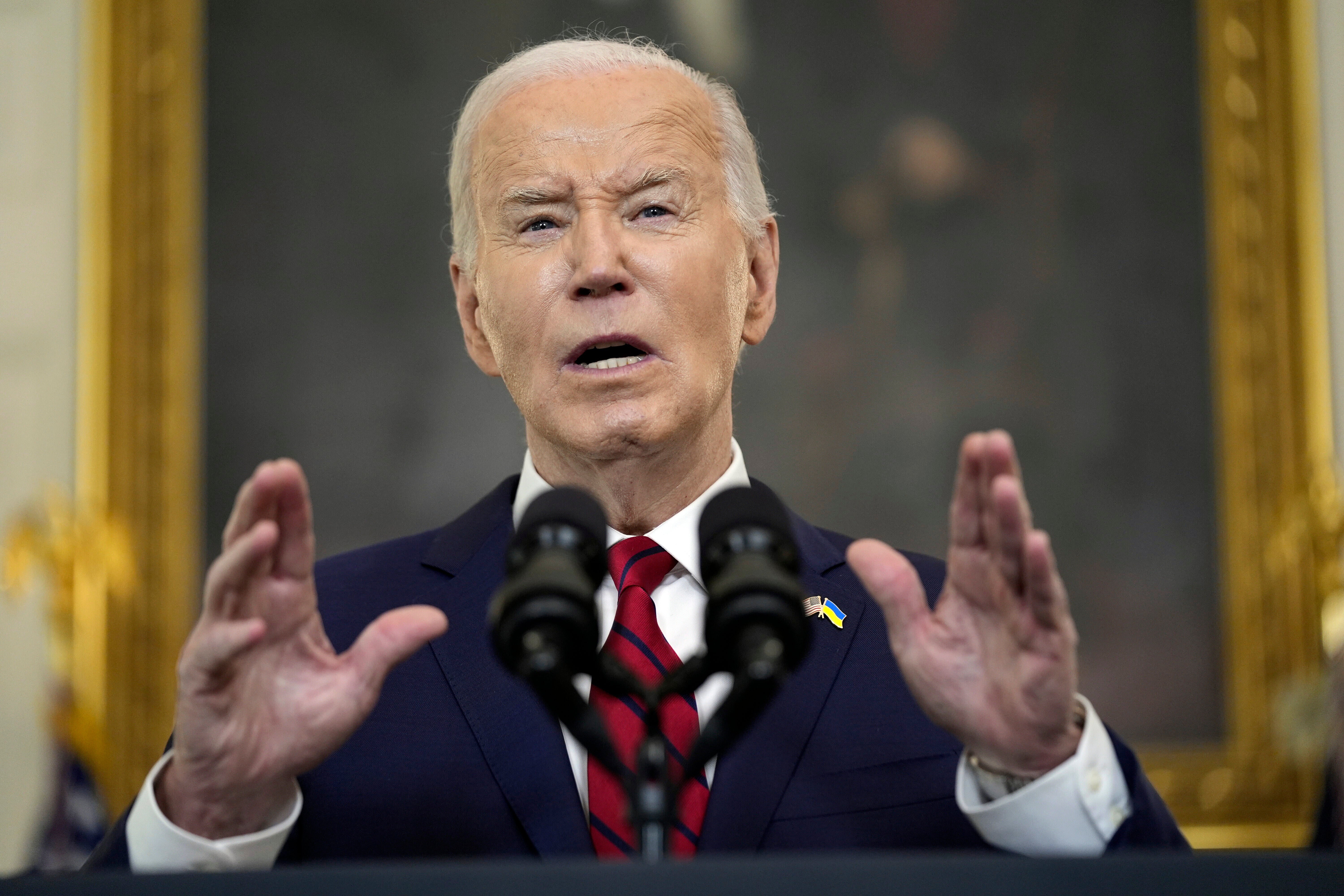 Joe Biden habla en la Casa Blanca