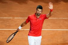 Djokovic gana su primer duelo en Italia tras casi un mes alejado de la cancha