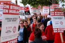 Trabajadores de sindicato hotelero ponen fin a huelga contra Virgin Hotels de Las Vegas