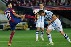 Barcelona derrota 2-0 a Real Sociedad y recupera 2da posición en la Liga española