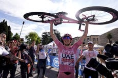 Pogacar está a un paso de ganar el Giro tras conquistar la 20ma etapa