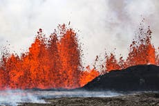 Volcán en Islandia vuelve a hacer erupción; es la 5ta vez desde diciembre