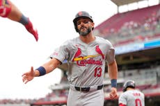 Carpenter y Gorman pegan jonrones en triunfo 5-3 de Cardenales ante Rojos