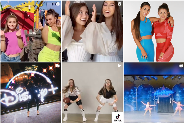<p>La página de Instagram de las hermanas Wilking muestra a al dúo bailando y actuando </p>