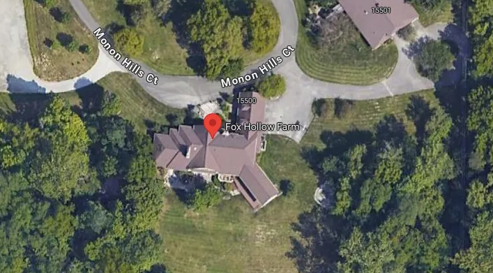 La finca de 18 acres de Baumeister en Westfield, Indiana, donde se encontraron los restos de varias víctimas