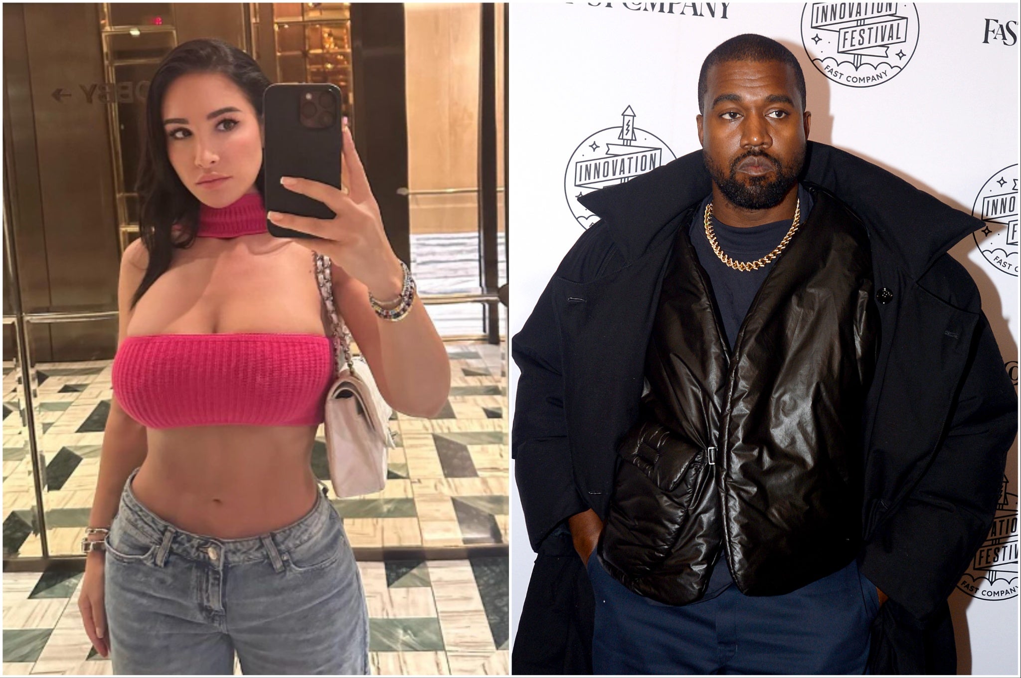 Lauren Pisciotta (a la izquierda) había demandado a Kanye West por despido improcedente y acoso sexual