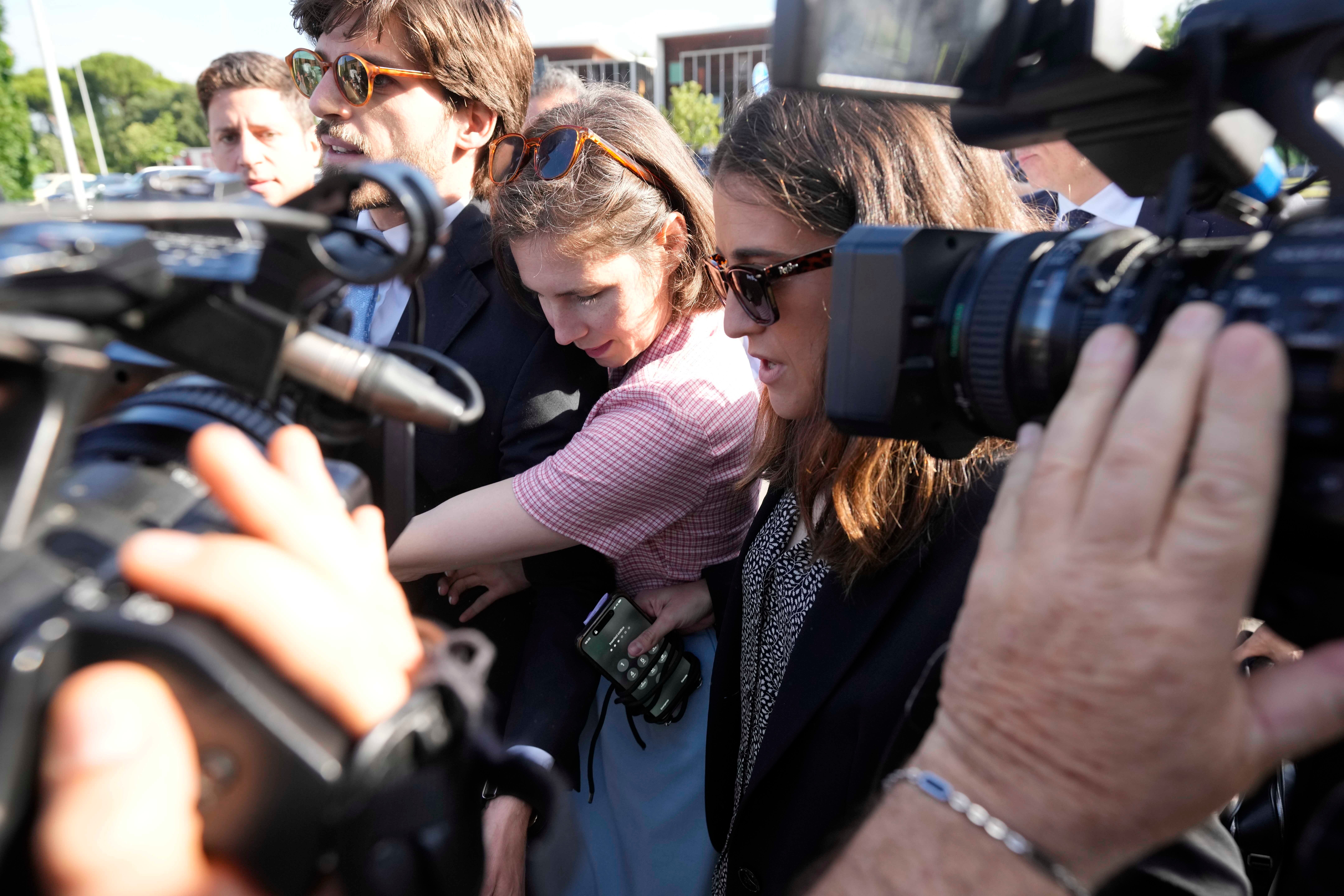 Amanda Knox llega al tribunal de Florencia, Italia, el miércoles 5 de junio de 2024