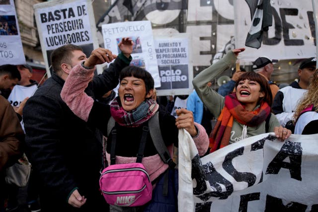 ARGENTINA-ALIMENTOS PROTESTA