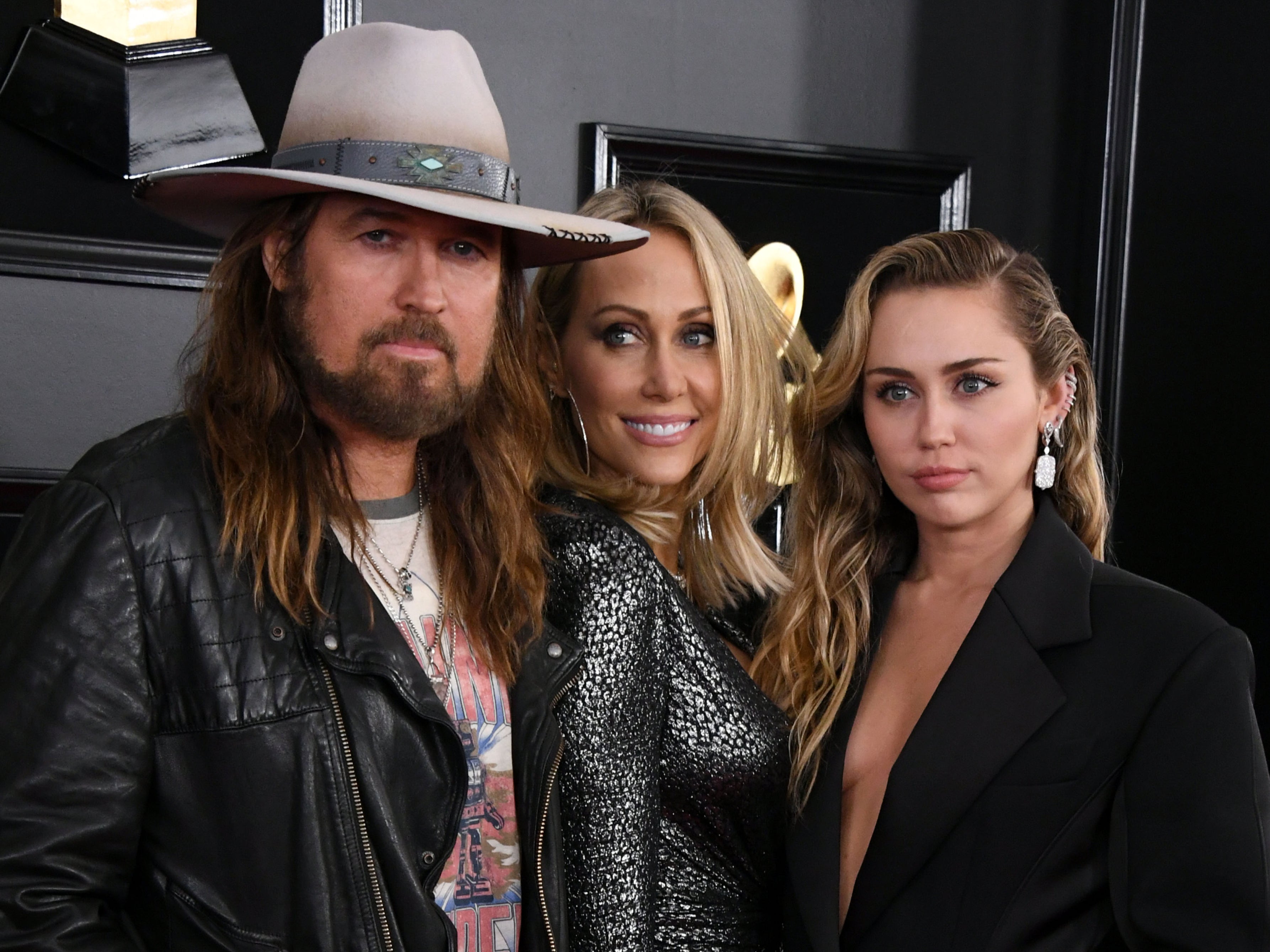 Billy Ray Cyrus, Tish Cyrus y Miley Cyrus