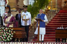 Modi es juramentado para tercer período como primer ministro de India