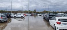 Cierre de aeropuerto y vuelos desviados tras inundaciones en Mallorca