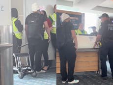 Pasajero intentó usar un truco viral con su equipaje y fue expulsado del aeropuerto