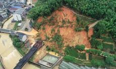 Al menos 9 muertos en inundaciones y deslaves en el sur de China