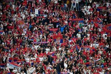 UEFA multa con 10.000 euros a Albania y Serbia por pancartas nacionalistas en la Euro