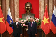 Putin viaja a Vietnam para estrechar lazos en el sureste asiático pese al aislamiento de Rusia
