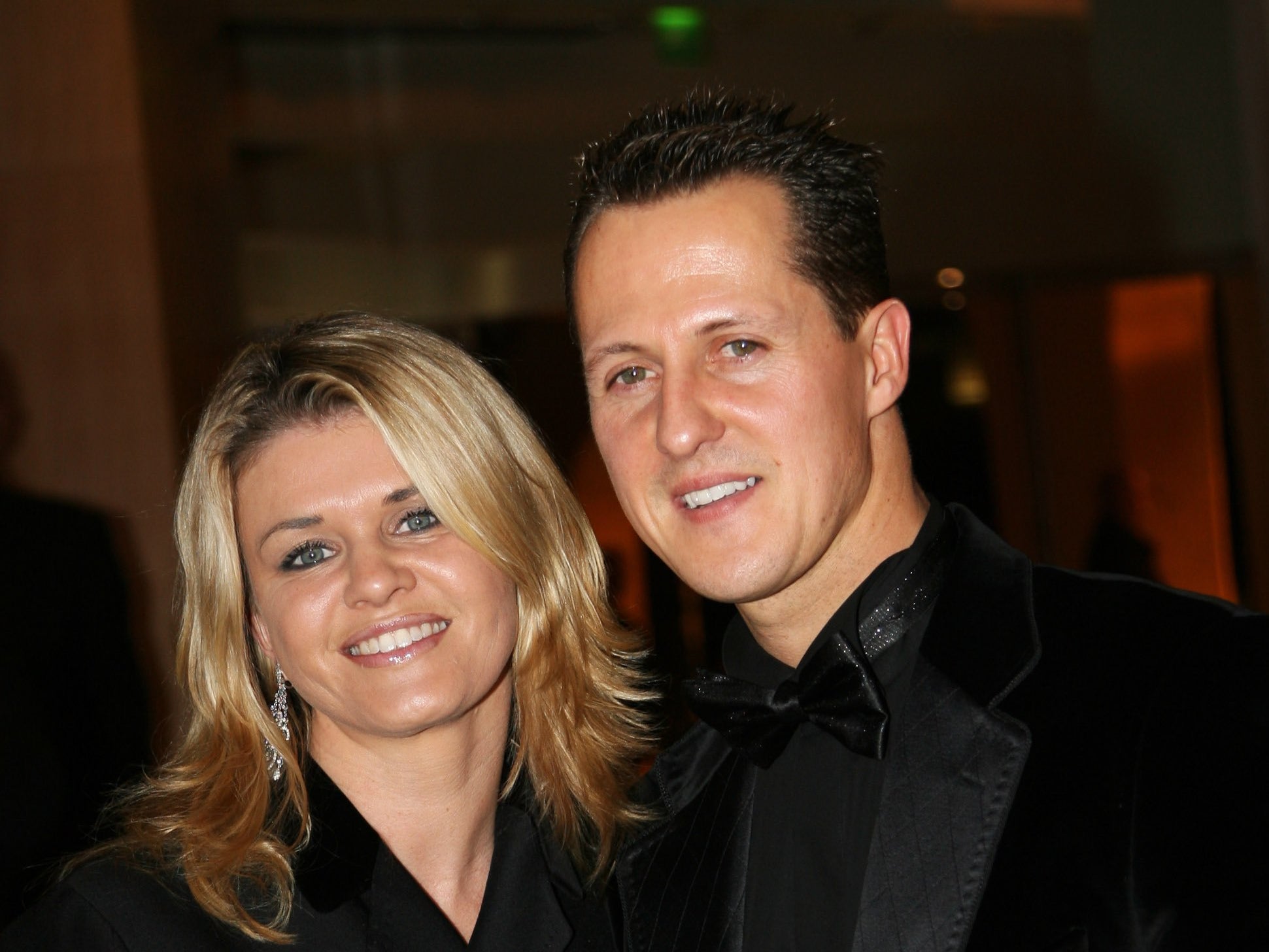 Michael Schumacher y su esposa Corinna en la ceremonia de entrega de premios de la Federación Internacional del Automóvil en 2006