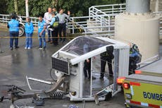 Al menos un muerto y 12 heridos por desplome de una cabina del teleférico en Medellín, Colombia