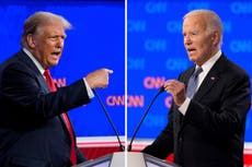 Biden y Trump discuten sobre golf en su debate como candidatos presidenciales