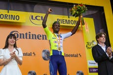 Biniam Girmay, primer africano negro en ganar una etapa del Tour de Francia