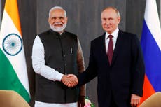 El Kremlin dice que el primer ministro de India visitará Rusia el 8 y 9 de julio