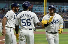 Paredes dispara jonrón de 3 carreras en triunfo de Rays, 5-3 sobre inoperantes Yankees