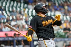 Grand slam de Bart, 1 de los 5 jonrones de Piratas en su paliza de 12-2 a Cerveceros