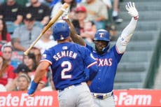 Adolis García conecta HR en el 8vo y extiende racha ganadora de Rangers que vencen 5-4 a Angelinos