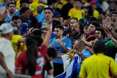 Copa América: Darwin Núñez y uruguayos se trenzan a golpes en las gradas tras perder ante Colombia