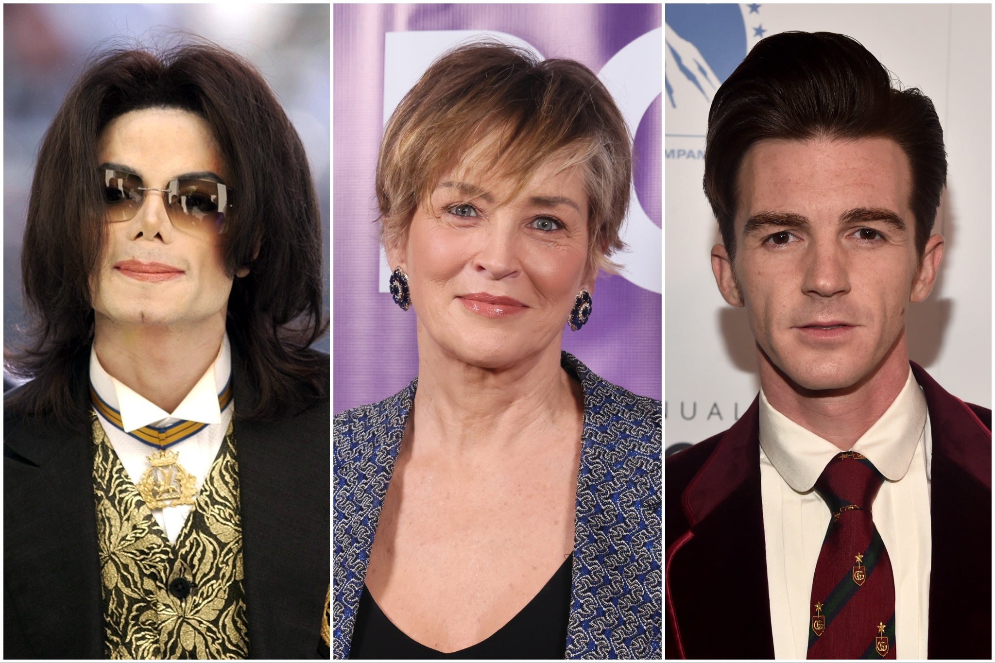 Michael Jackson, Sharon Stone y Drake Bell