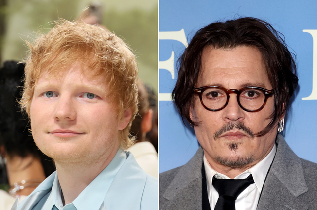 <p>Ed Sheeran y Johnny Depp</p>
