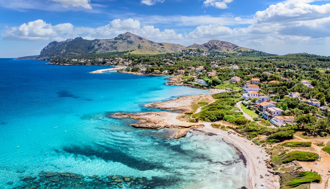 Vista aérea de Alcudia, Mallorca